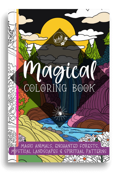 Magical Coloring Book for Adults Mindfulness Mandala Animals Landscapes